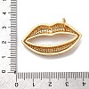 Brass Micro Pave Cubic Zirconia Pendants KK-U076-11G-3