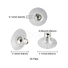 Brass Ear Nuts KK-YW0001-63S-5