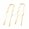 Rack Plating Brass Hair Forks OHAR-C004-01LG-1
