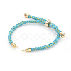 Adjustable Nylon Cord Slider Bracelet Making MAK-F026-A-G-4