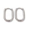Non-Tarnish 304 Stainless Steel Oval Hoop Earrings EJEW-M218-02A-P-4