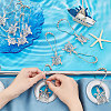 Iron Shower Curtain Rings for Bathroom AJEW-UN0001-36-4
