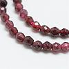 Natural Garnet Bead Strands G-R344-2mm-26-1