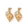 304 Stainless Steel with Clear Cubic Zirconia Pendants STAS-G364-05G-1