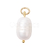 Natural Cultured Freshwater Pearl Rice Pendants PALLOY-JF04200-02-3