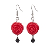 Resin Dangle Earrings EJEW-JE06013-S-1