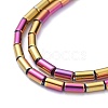 Electroplate Glass Beads Strands EGLA-K014-B-FP06-4
