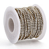 304 Stainless Steel Rhinestone Strass Chains STAS-T055-12G-B-3