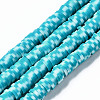 Handmade Polymer Clay Beads Strands CLAY-N008-010O-1