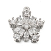Brass Micro Pave Cubic Zirconia Pendatns KK-I380-03P-1