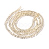 Transparent Electroplate Glass Beads Strands GLAA-H021-01A-PL02-4