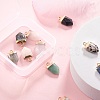 10Pcs 10 Style Natural Gemstone Pointed Pendants G-LS0002-04-6