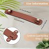 3Pcs 3 Colors Cowhide Leather Bag Strap Covers FIND-OC0002-05-2