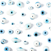 80Pcs 8 Styles Handmade Lampwork Evil Eye Beads LAMP-FS0001-38A-3