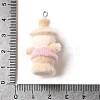 Flocky Opaque Resin Pendants RESI-G108-01A-3