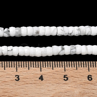 Natural Howlite Heishi Beads Strands G-A299-A08-01-1