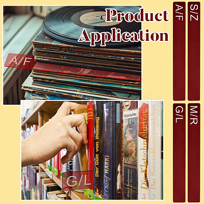 4Pcs 4 Styles Acrylic Book Divider AJEW-BC0008-27B-1
