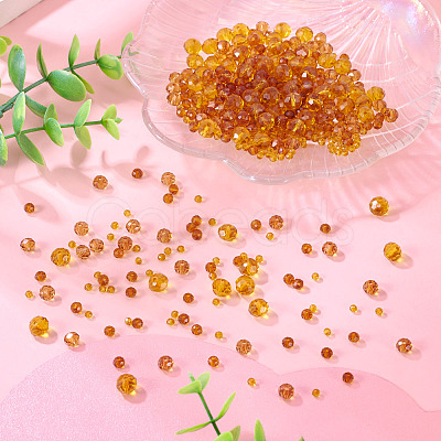 4 Strands 4 Styles Glass Beads Strands EGLA-TA0012-97C-1