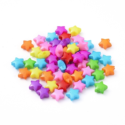 Opaque Acrylic Beads X-SACR-Q099-M26-1