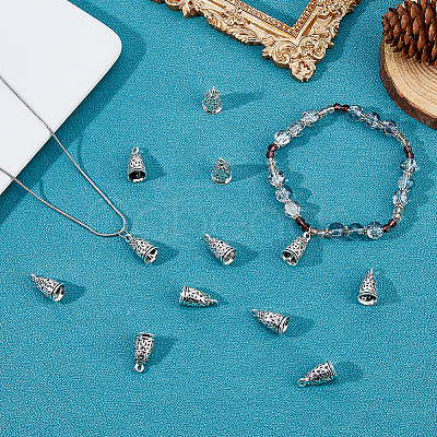 12Pcs Tibetan Style Alloy Pendants KK-HS0001-88-1