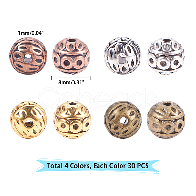 Tibetan Style Zinc Alloy Beads PALLOY-PH0013-28-FF-1