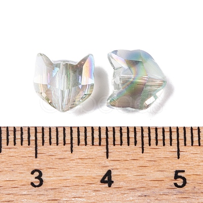 100Pcs Electroplate Glass Beads EGLA-P060-01B-HR01-1