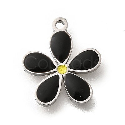 Brass Enamel Charms STAS-Q347-14P-01-1-1