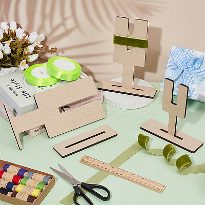 3 Sizes Wooden Bow Maker Sets AJEW-WH0270-346-1