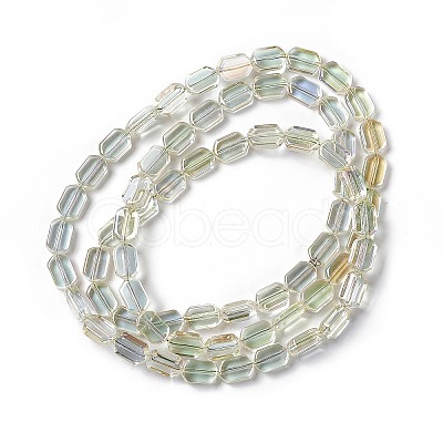 Electroplate Glass Beads Strands EGLA-L042-HR03-1