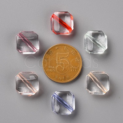 Transparent Acrylic Beads X-TACR-S154-08A-1