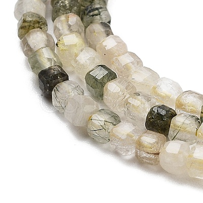 Natural Rutilated Quartz Beads Strands G-H042-B14-01-1