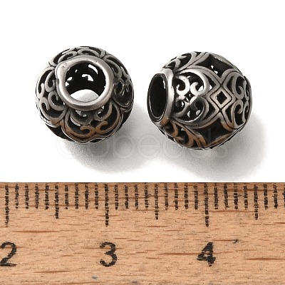 304 Stainless Steel European Beads STAS-D191-05O-AS-1