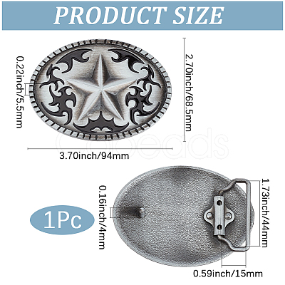 Zinc Alloy Buckles FIND-GF0009-21B-1