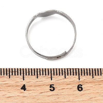 316 Stainless Steel Pad Ring Settings X-STAS-D375-03P-1