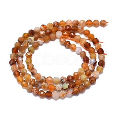 Natural Fire Opal Beads Strands G-G106-C03-03-1