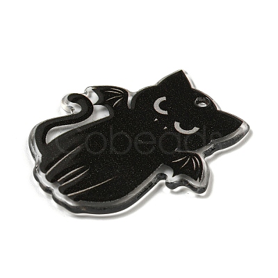 Halloween Themed Double-sided Printed Acrylic Pendants X-OACR-L017-03A-1