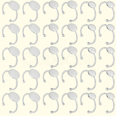 30Pcs 3 Styles Adjustable 304 Stainless Steel Finger Rings Components STAS-BBC0007-95P-1