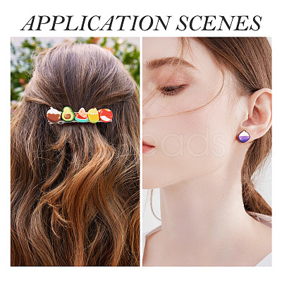 210G 7 Styles Handmade Polymer Clay Cabochons CLAY-TA0002-03-1