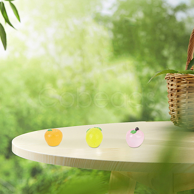 30Pcs 10 Styles Luminous Resin Cabochons CRES-SC0003-18-1