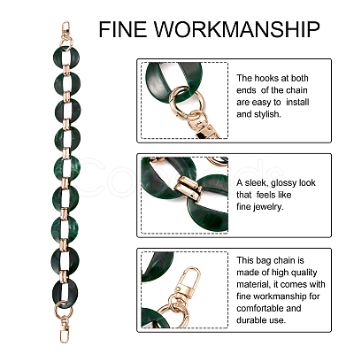 2Pcs 2 Style Resin & Acrylic Bag Strap FIND-GN0001-37-1