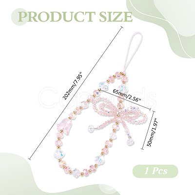 1Pc Alloy & Glass Mobile Straps MOBA-ME0001-01A-1