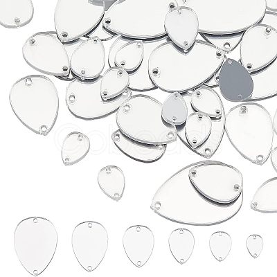 Fingerinspire 52Pcs 6 Style Acrylic Sew on Rhinestone OACR-FG0001-16-1