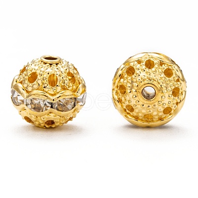 Brass Rhinestone Beads RB-H041-5-1