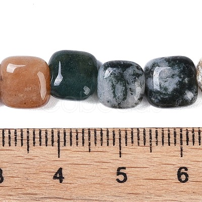 Natural Indian Agate Beads Strands G-M435-A02-01-1