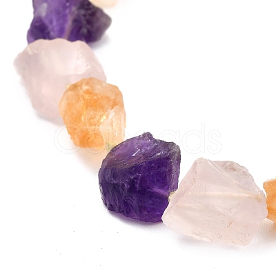 Rough Raw Natural Ametrine Beads Strands G-C069-04-1