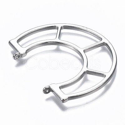 Hollow Alloy Pendant Links TIBE-S314-139P-RS-1