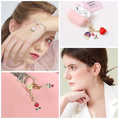 Alloy Enamel Pendants PALLOY-SC0002-76-1
