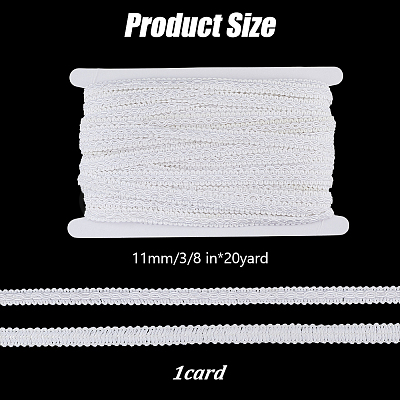 20 Yards Polyester Braided Lace Ribbon OCOR-DR0001-29B-1