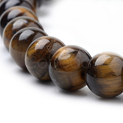 Natural Tiger Eye Beads Strands G-S259-21-6mm-1