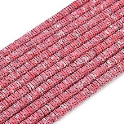 Dyed Synthetic Imperial Jasper Beads Strands G-A272-C06-04-1